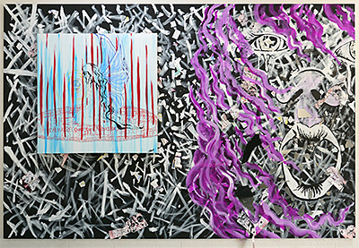 Brooke Tiley Hamence, Borderline Reflections, 2019. Mixed media.